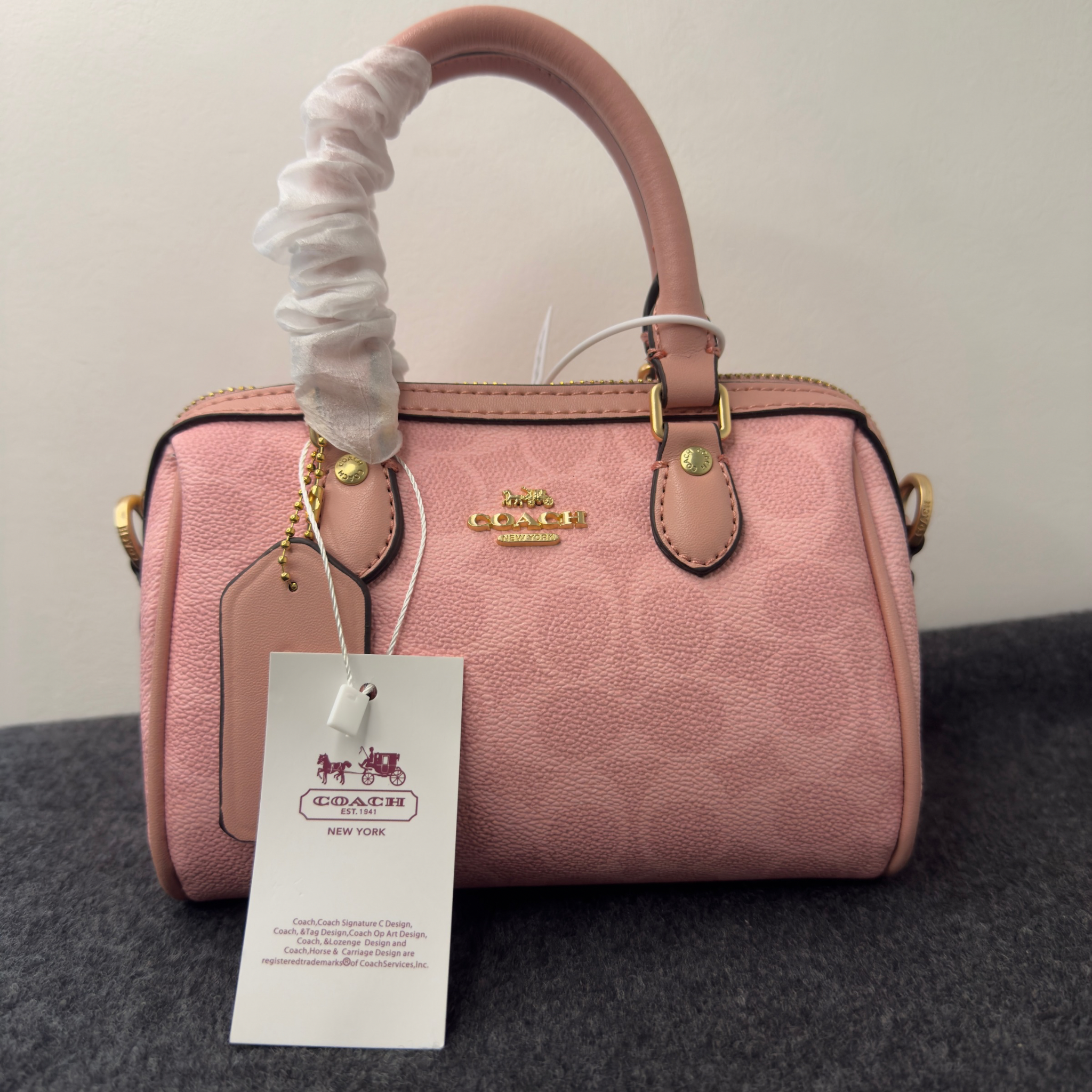 CH Mini Powder Pink Signature Canvas